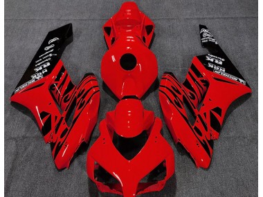 04-05 Rouge Brillant Flamme CBR1000RR Carénage Moto