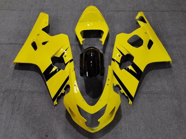 04-05 Style Personnalisé OEM Jaune Brillant Vibrant GSXR 600-750 Carénage Moto 04-05 Style Personnalisé OEM Jaune Brillant Vibrant GSXR 600-750 Carénage Moto