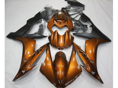 04-06 Orange Brillant & Noir R1 Carénage Moto