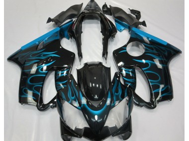 04-07 Bleu Clair Flamme CBR600 F4i Carénage Moto