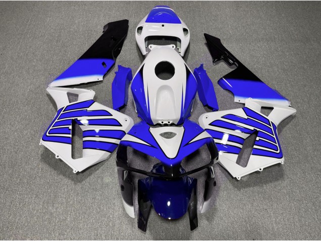 05-06 Ailes Bleu Foncé & Blanches CBR600RR Carénage Moto 05-06 Ailes Bleu Foncé & Blanches CBR600RR Carénage Moto
