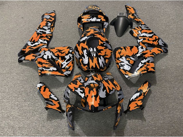 05-06 Camouflage & Orange CBR600RR Carénage Moto 05-06 Camouflage & Orange CBR600RR Carénage Moto