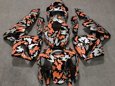 05-06 Camouflage & Orange Clair CBR600RR Carénage Moto