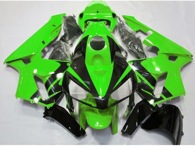 05-06 Design Vert & Noir Brillant CBR600RR Carénage Moto 05-06 Design Vert & Noir Brillant CBR600RR Carénage Moto