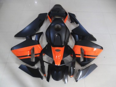 05-06 Noir Mat & Orange Brillant CBR600RR Carénage Moto