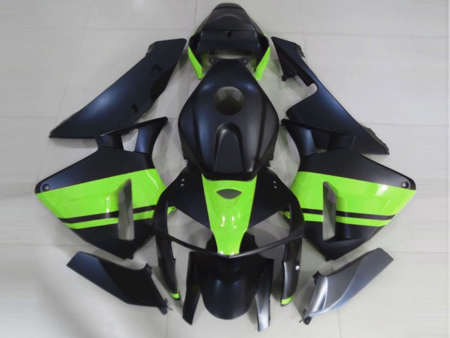 05-06 Noir Mat & Vert Clair CBR600RR Carénage Moto 05-06 Noir Mat & Vert Clair CBR600RR Carénage Moto