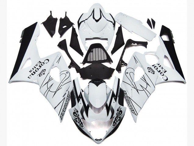 05-06 OEM Style Blanc Corona GSXR 1000 Carénage Moto 05-06 OEM Style Blanc Corona GSXR 1000 Carénage Moto