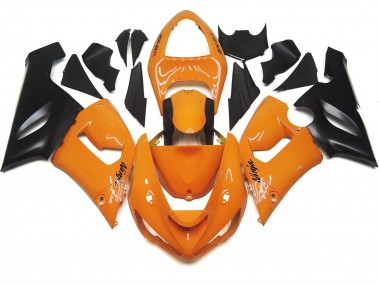 05-06 Orange Clair & Noir ZX6R Carénage Moto