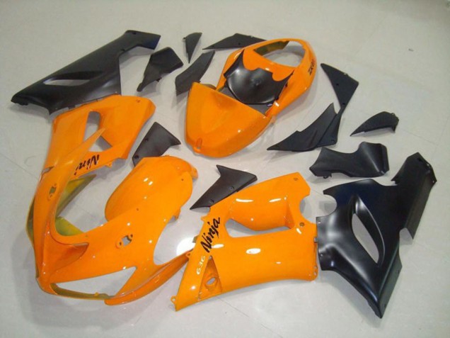 05-06 Orange Noir ZX6R Carénage Moto 05-06 Orange Noir ZX6R Carénage Moto