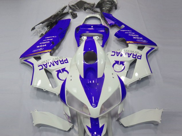 05-06 Personnalisé Bleu & Blanc CBR600RR Carénage Moto 05-06 Personnalisé Bleu & Blanc CBR600RR Carénage Moto