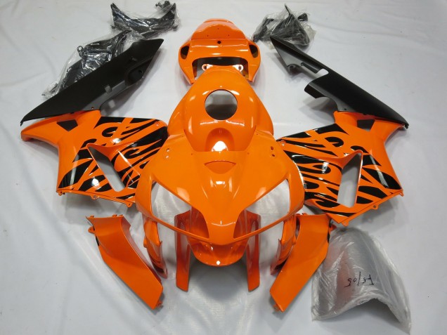 05-06 Tribale Orange CBR600RR Carénage Moto 05-06 Tribale Orange CBR600RR Carénage Moto