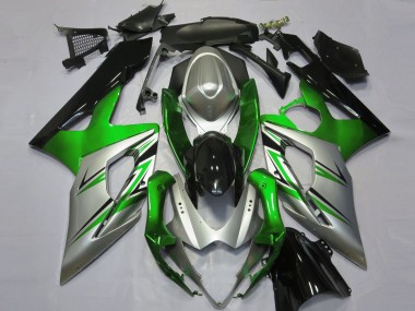 05-06 Vert Argent & Noir GSXR 1000 Carénage Moto