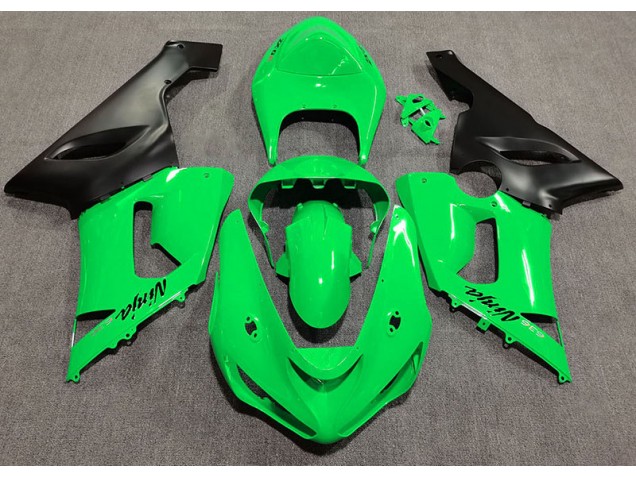 05-06 Vert Brillant ZX6R Carénage Moto 05-06 Vert Brillant ZX6R Carénage Moto