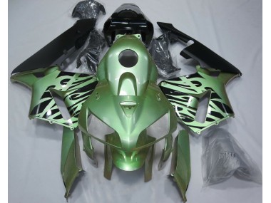 05-06 Vert Clair Flamme CBR600RR Carénage Moto