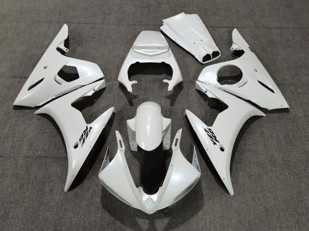 05 Perle Blanche R6 Carénage Moto 05 Perle Blanche R6 Carénage Moto