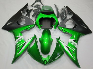 05 Vert Brillant & Blanc R6 Carénage Moto