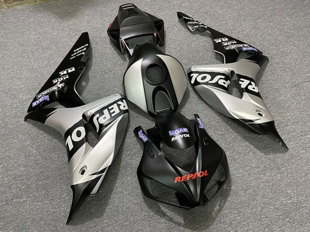 06-07 Argent Mat Repsol CBR1000RR Carénage Moto 06-07 Argent Mat Repsol CBR1000RR Carénage Moto