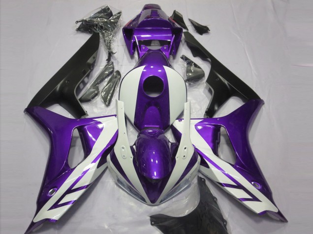 06-07 Blanc Brillant & Violet CBR1000RR Carénage Moto 06-07 Blanc Brillant & Violet CBR1000RR Carénage Moto