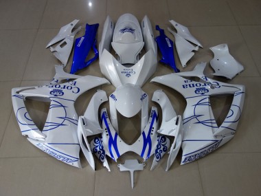 06-07 Blanc Corona GSXR 600-750 Carénage Moto