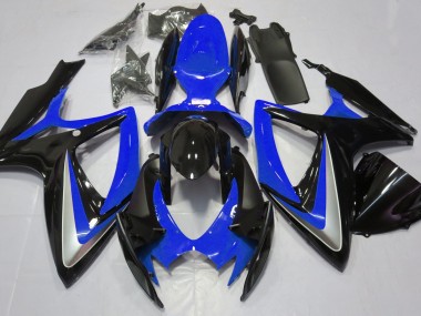 06-07 Bleu Brillant Débadgé GSXR 600-750 Carénage Moto