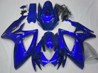 06-07 Bleu Brillant Uni GSXR 600-750 Carénage Moto