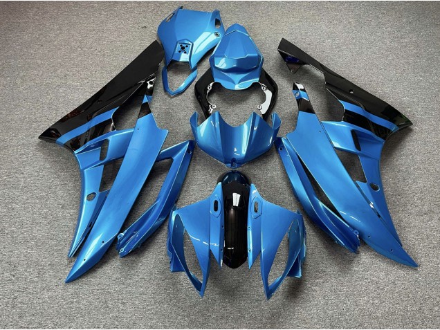 06-07 Bleu Ciel & Noir R6 Carénage Moto