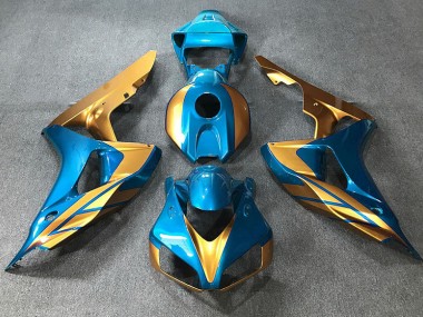 06-07 Bleu Clair & Or CBR1000RR Carénage Moto
