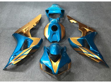 06-07 Bleu Clair & Or CBR1000RR Carénage Moto