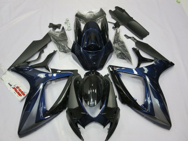 06-07 Bleu & Gris GSXR 600-750 Carénage Moto 06-07 Bleu & Gris GSXR 600-750 Carénage Moto