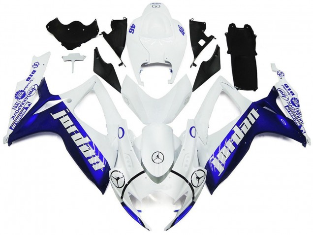 06-07 Blu E Bianco Jordan Stile Lucido GSXR 600-750 Carénage Moto 06-07 Blu E Bianco Jordan Stile Lucido GSXR 600-750 Carénage Moto