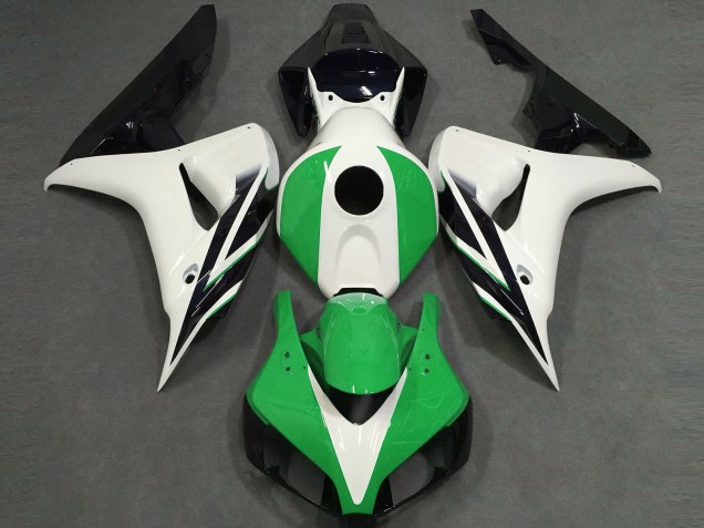 06-07 Brillant Blanc Vert Noir CBR1000RR Carénage Moto 06-07 Brillant Blanc Vert Noir CBR1000RR Carénage Moto