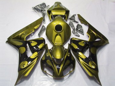 06-07 Jaune Brillant & Noir CBR1000RR Carénage Moto