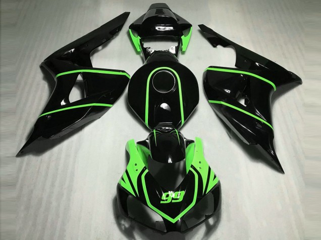 06-07 Nero Lucido Alta Visibilità Verde CBR1000RR Carénage Moto 06-07 Nero Lucido Alta Visibilità Verde CBR1000RR Carénage Moto