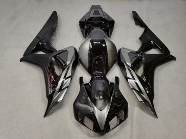 06-07 Noir Brillant & Gris CBR1000RR Carénage Moto