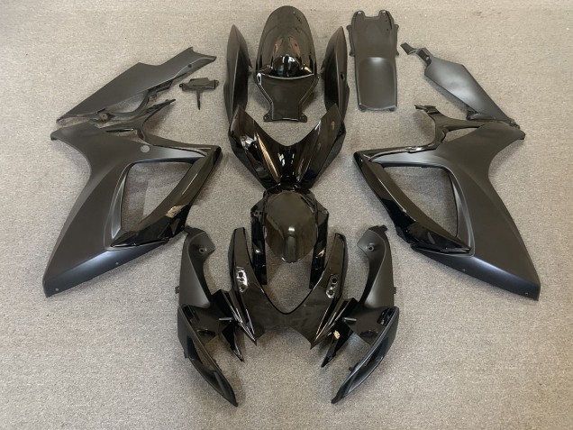 06-07 Noir Brillant & Mat GSXR 600-750 Carénage Moto 06-07 Noir Brillant & Mat GSXR 600-750 Carénage Moto