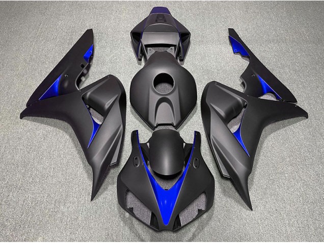 06-07 Noir Mat & Bleu CBR1000RR Carénage Moto 06-07 Noir Mat & Bleu CBR1000RR Carénage Moto