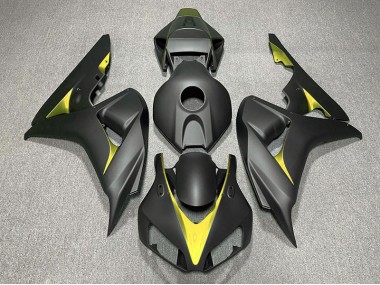 06-07 Noir Mat & Jaune CBR1000RR Carénage Moto