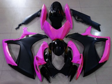 06-07 Noir Mat & Rose GSXR 600-750 Carénage Moto