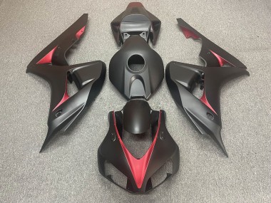 06-07 Noir Mat & Rouge CBR1000RR Carénage Moto