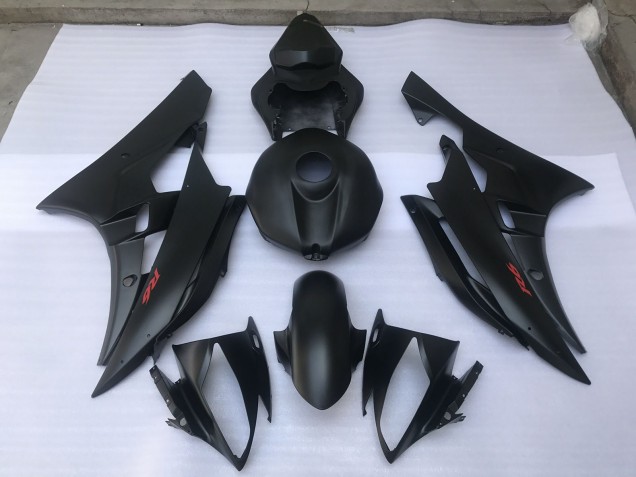 06-07 Noir Mat Uni R6 Carénage Moto 06-07 Noir Mat Uni R6 Carénage Moto