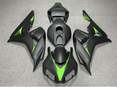 06-07 Noir Mat & Vert CBR1000RR Carénage Moto