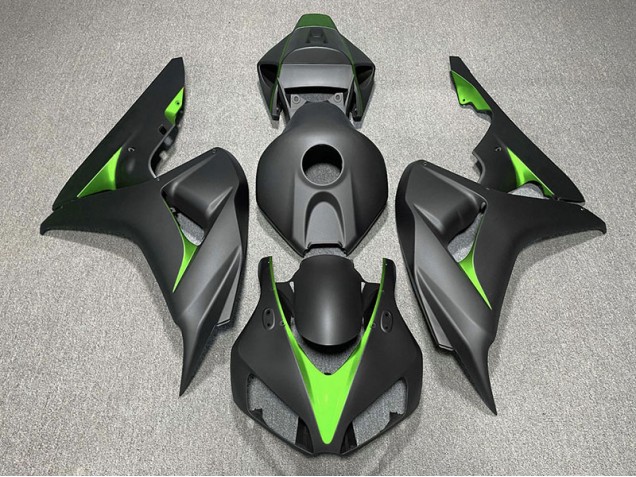 06-07 Noir Mat & Vert CBR1000RR Carénage Moto 06-07 Noir Mat & Vert CBR1000RR Carénage Moto