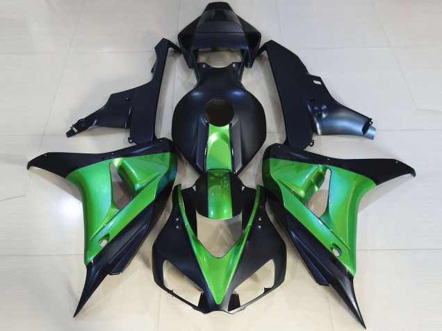 06-07 Noir Mat & Vert CBR1000RR Carénage Moto 06-07 Noir Mat & Vert CBR1000RR Carénage Moto