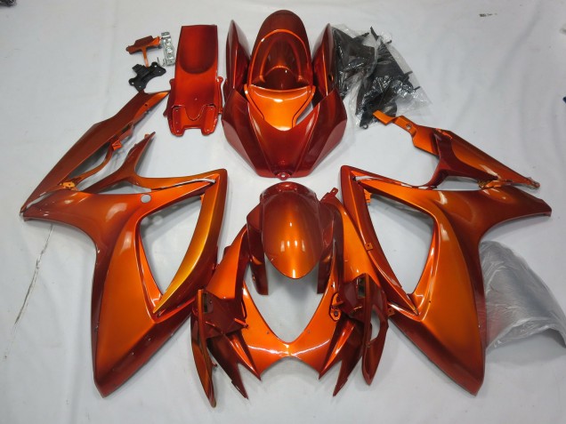 06-07 Orange Brûlée GSXR 600-750 Carénage Moto 06-07 Orange Brûlée GSXR 600-750 Carénage Moto