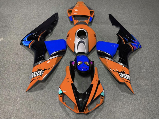 06-07 Requin Orange CBR1000RR Carénage Moto 06-07 Requin Orange CBR1000RR Carénage Moto