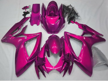 06-07 Rose Brillant Uni GSXR 600-750 Carénage Moto