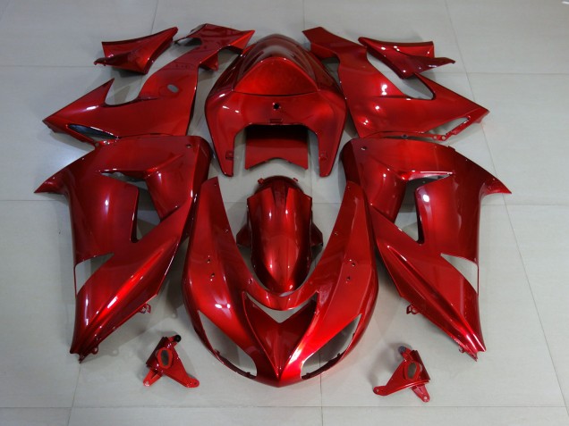 06-07 Rouge Brillant Profond ZX10R Carénage Moto 06-07 Rouge Brillant Profond ZX10R Carénage Moto