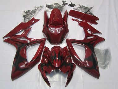06-07 Rouge Marron GSXR 600-750 Carénage Moto