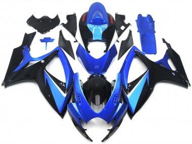 06-07 Spécial Bleu & Noir GSXR 600-750 Carénage Moto