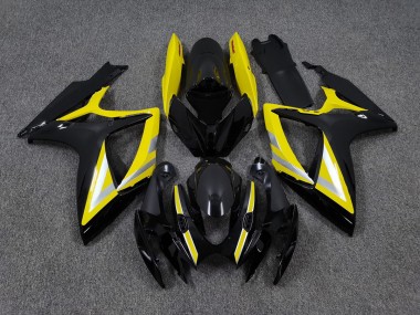 06-07 Style Noir & Jaune OEM GSXR 600-750 Carénage Moto